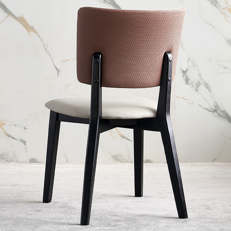 Contemporary Style Chairs Armless Chair for Kitchen with Wooden Legs