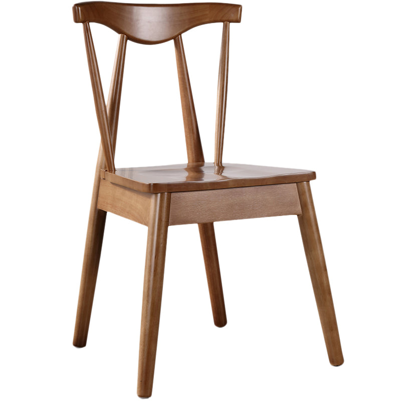 Contemporary Style Chairs Armless Chairs for Kitchen with Wooden Legs