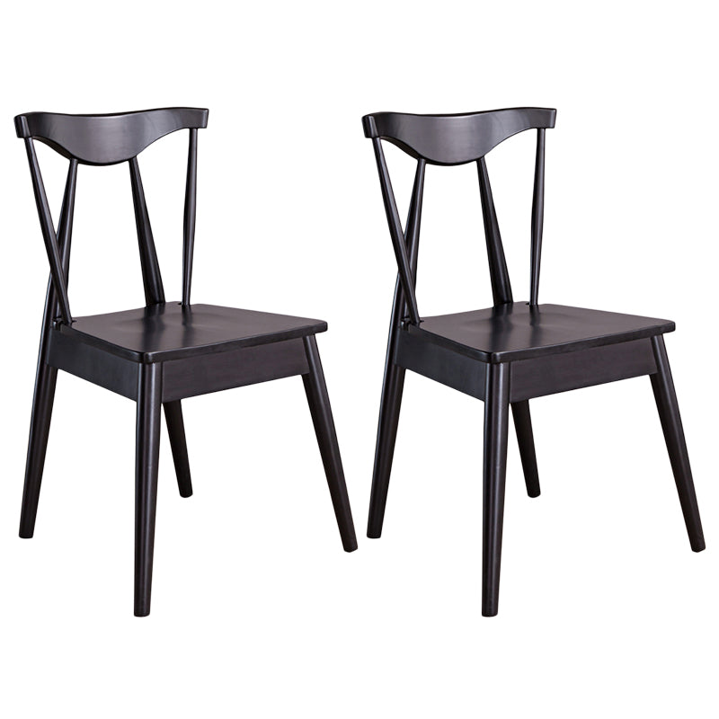 Contemporary Style Chairs Armless Chairs for Kitchen with Wooden Legs