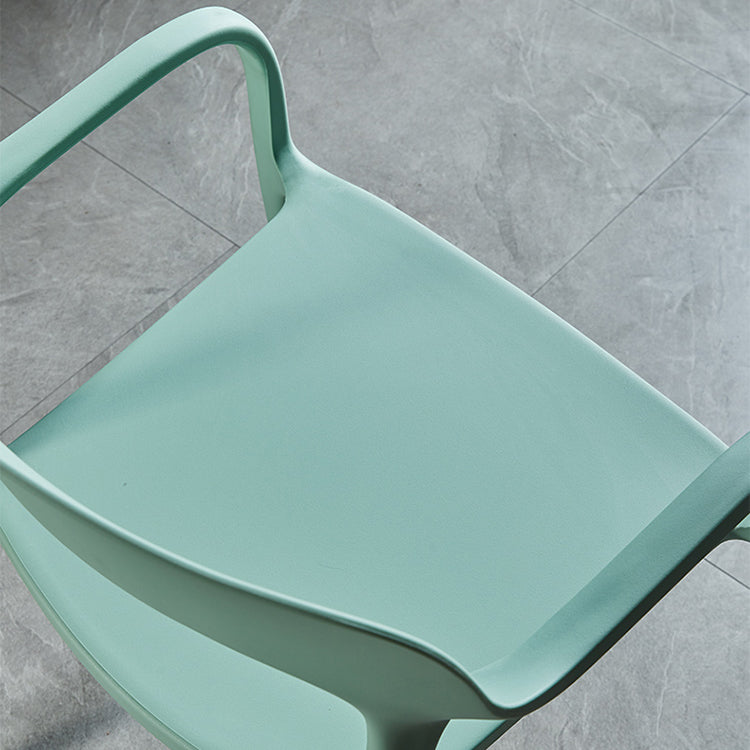 Contemporary Style Chair Arm Chair for Kitchen with Plastic Legs