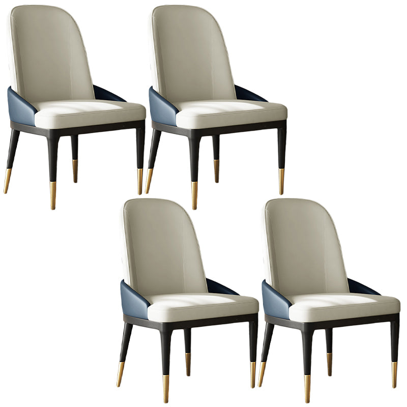 Contemporary Chairs Armless Chairs for Kitchen with Wooden Legs