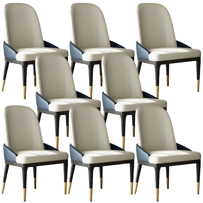 Contemporary Chairs Armless Chairs for Kitchen with Wooden Legs