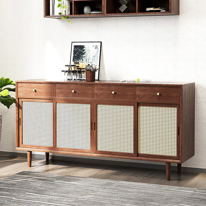 15.75"W Sideboard Contemporary Style Solid Wood Dining Server for Kitchen Living Room