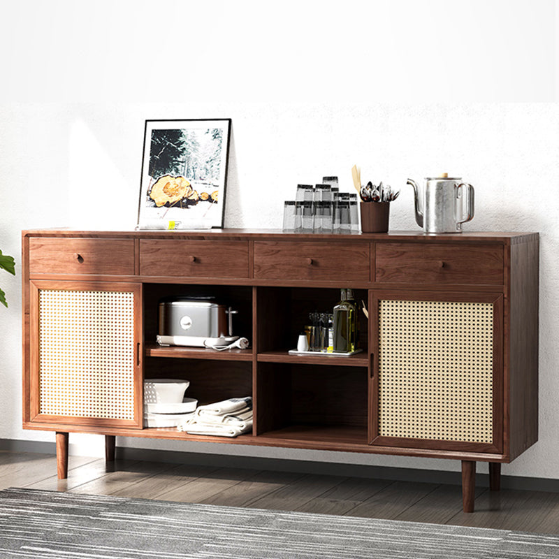 15.75"W Sideboard Contemporary Style Solid Wood Dining Server for Kitchen Living Room