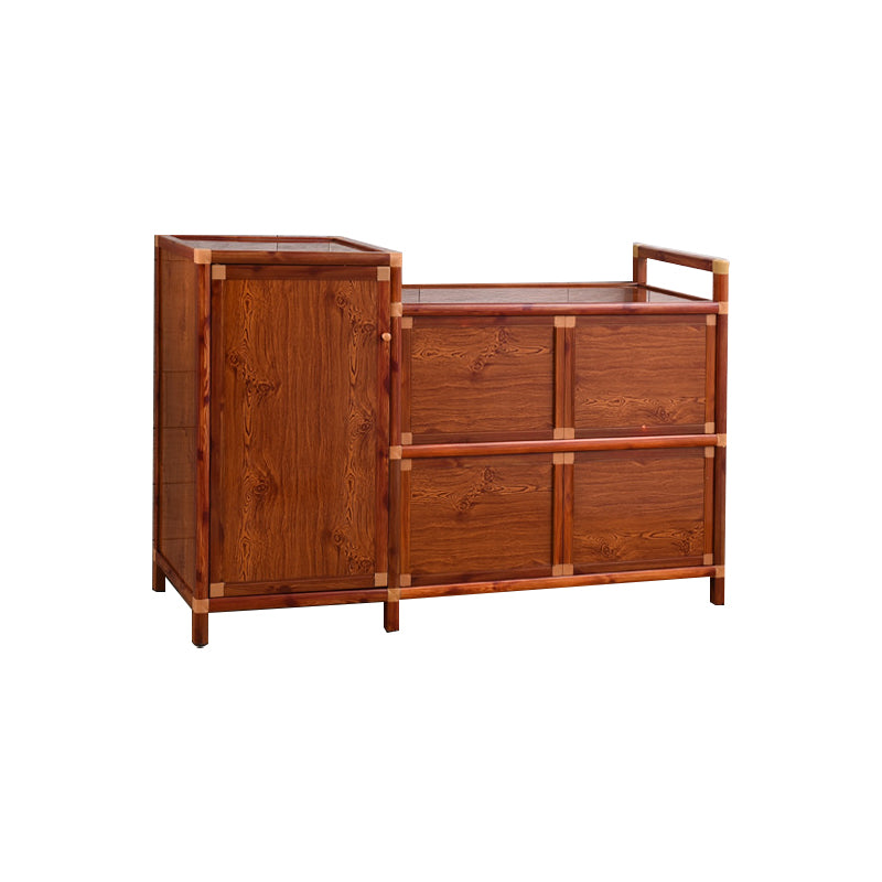 Modern Style Sideboard Brown Metal Sideboard for Living Room