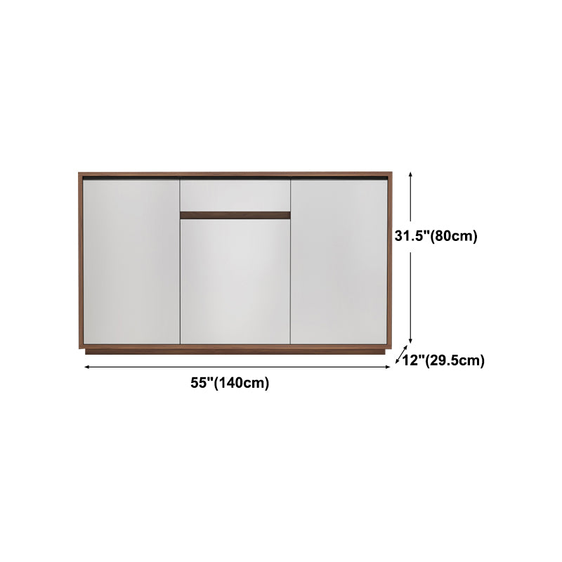 Modern Engineer Wood Cabinets Table Brown Top Sideboard for Kitchen