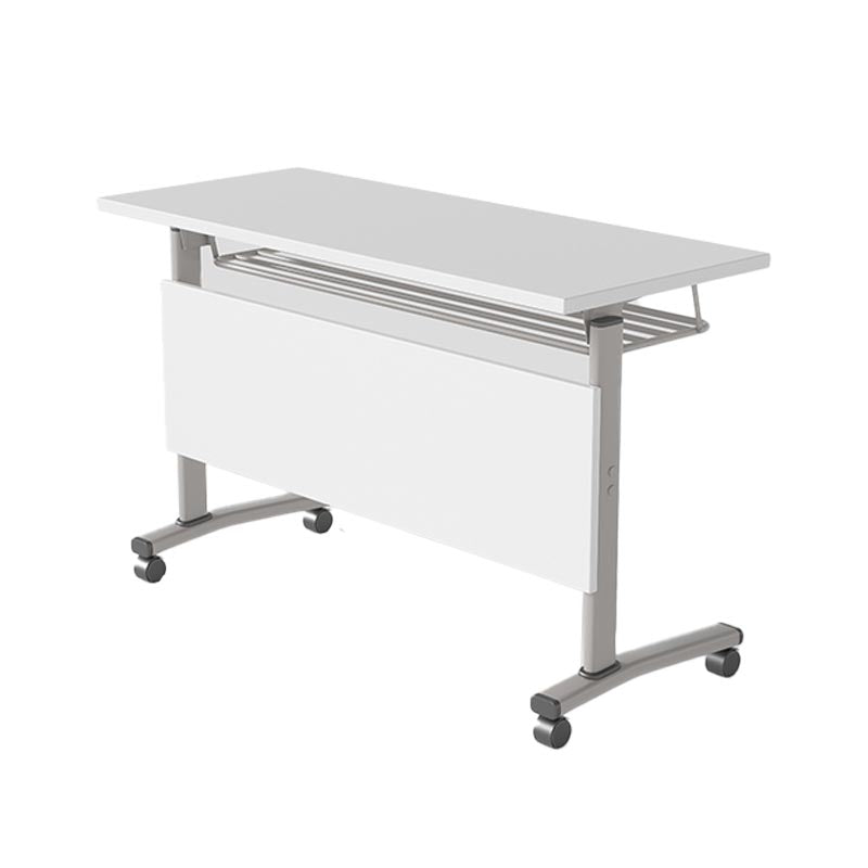 Manufactured Wood Top Folding Desk Modern Office Desk with Wheels