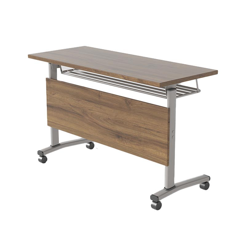 Manufactured Wood Top Folding Desk Modern Office Desk with Wheels