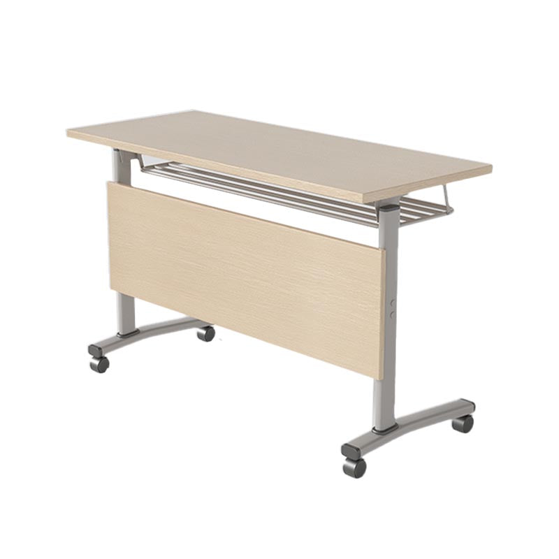 Manufactured Wood Top Folding Desk Modern Office Desk with Wheels