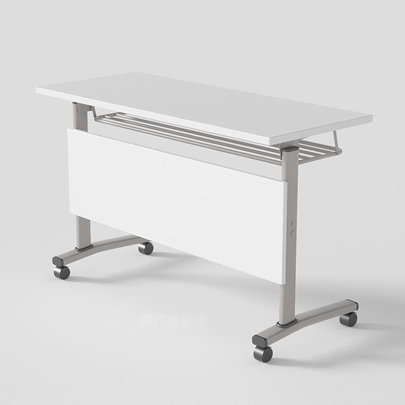 Manufactured Wood Top Folding Desk Modern Office Desk with Wheels