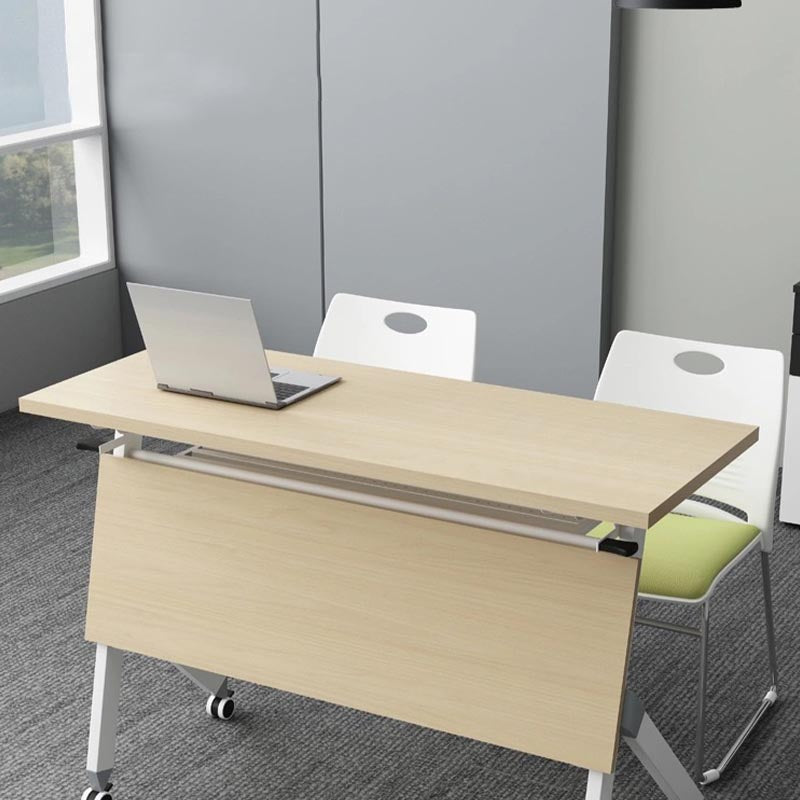 Contemporary Manufactured Wood Office Desk Rectangular Folding Desk