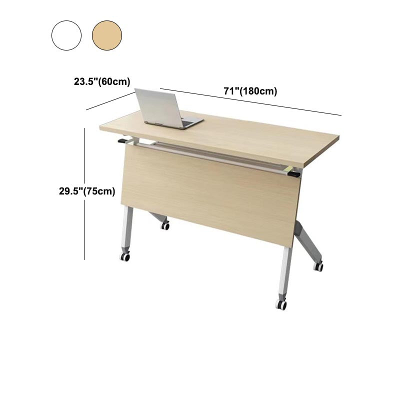 Contemporary Manufactured Wood Office Desk Rectangular Folding Desk