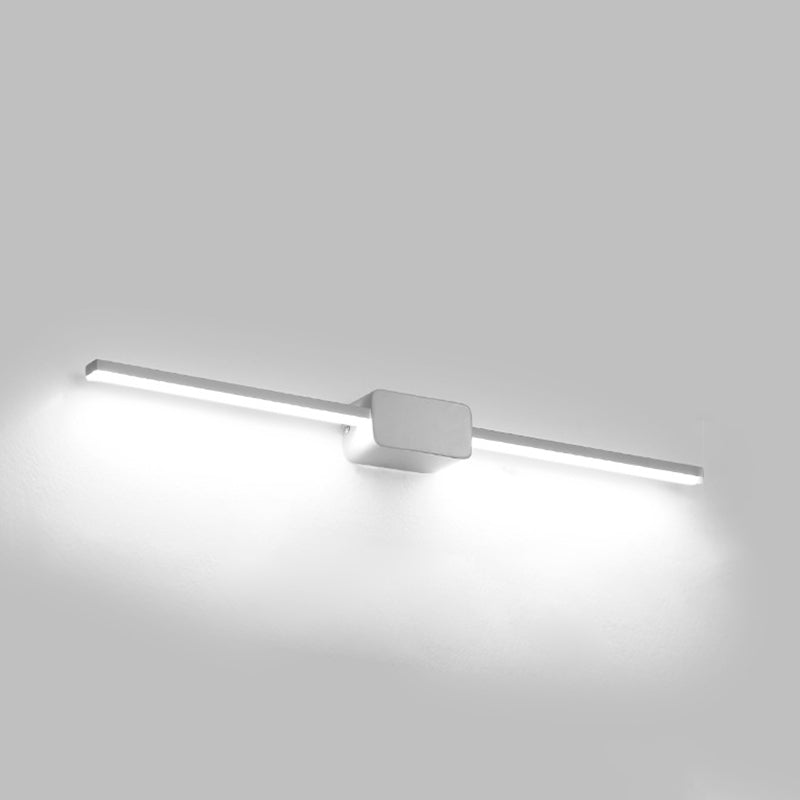 Modern Style Linear Shape Wall Sconce Metal 1 Light Wall Lighting for Bathroom