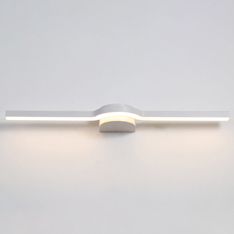 Modern Style Linear Shape Wall Sconce Metal 1 Light Wall Lighting for Bathroom