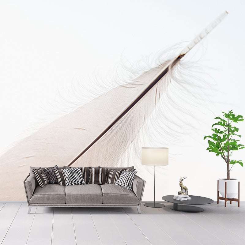 Environment Friendly Photography Wallpaper Feather Home Decor Wall Mural