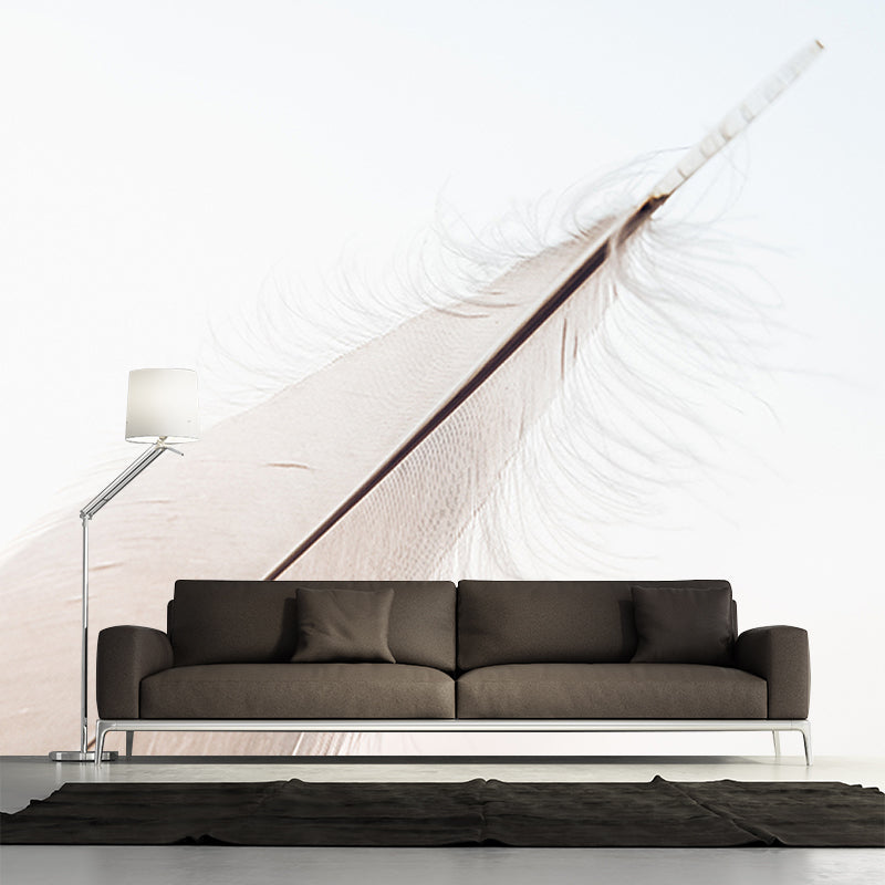 Environment Friendly Photography Wallpaper Feather Home Decor Wall Mural