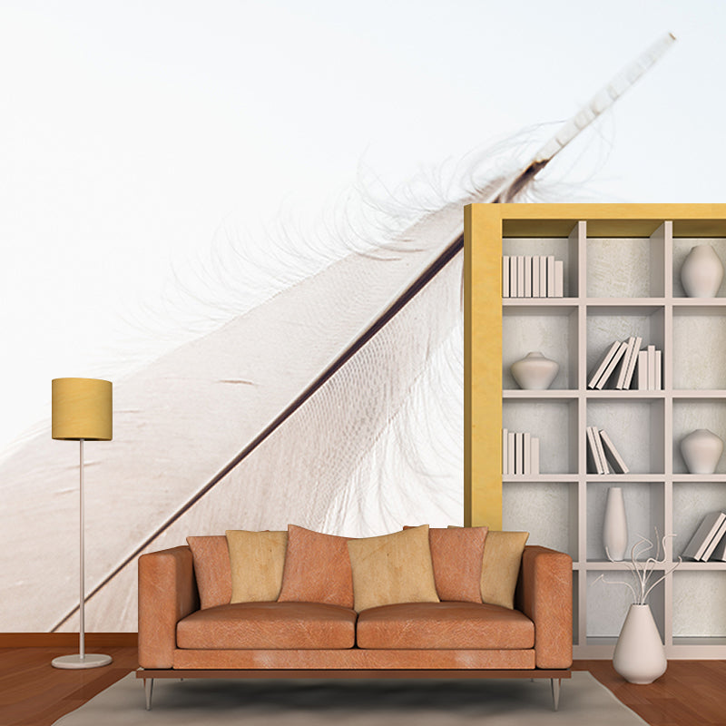 Environment Friendly Photography Wallpaper Feather Home Decor Wall Mural