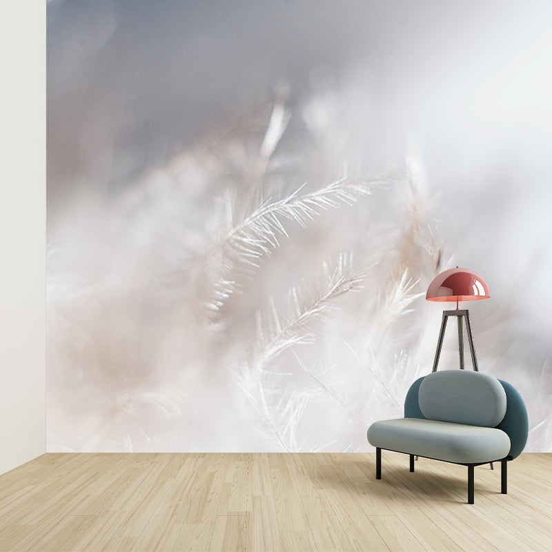 Eco-friendly Feather Photography Wall Mural Living Room Wallpaper