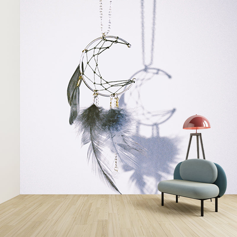 Decorative Feather Photography Wall Mural Sitting Room Mural Wallpaper