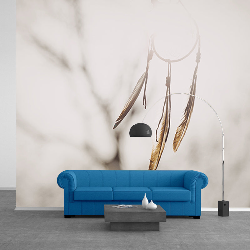 Feather Washable Photography Wallpaper Living Room Wall Mural