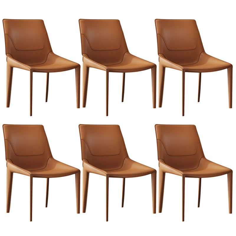 Contemporary Chair Armless Chairs for Kitchen with Metal Legs