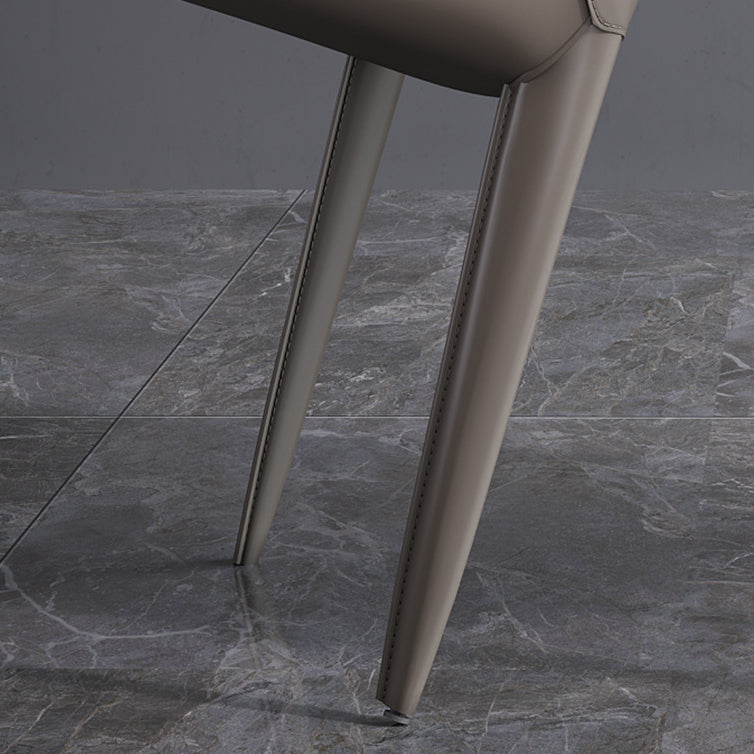 Contemporary Chair Armless Chairs for Kitchen with Metal Legs