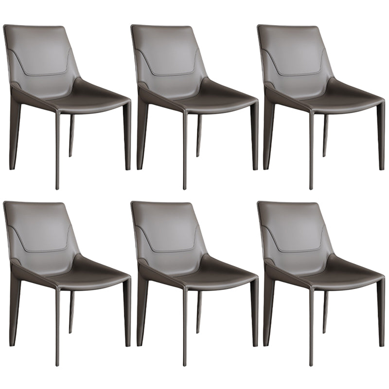 Contemporary Chair Armless Chairs for Kitchen with Metal Legs