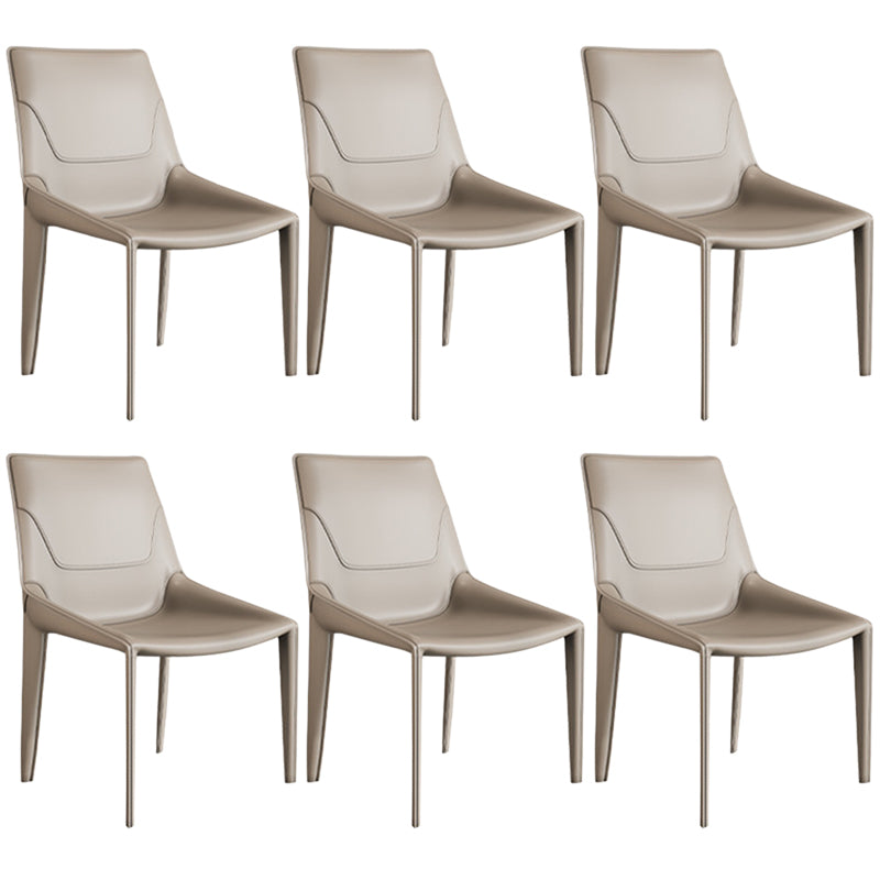 Contemporary Chair Armless Chairs for Kitchen with Metal Legs