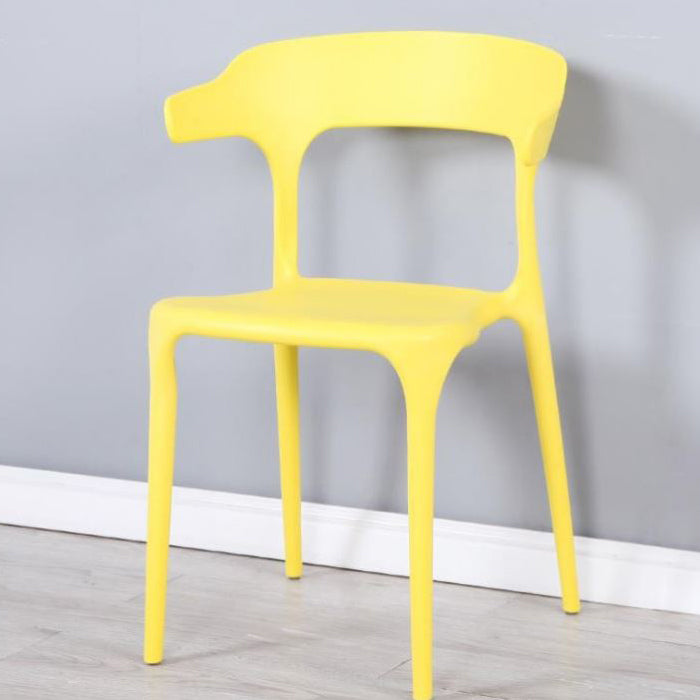 Contemporary Style Chair Armless Chair for Kitchen with Plastic Legs