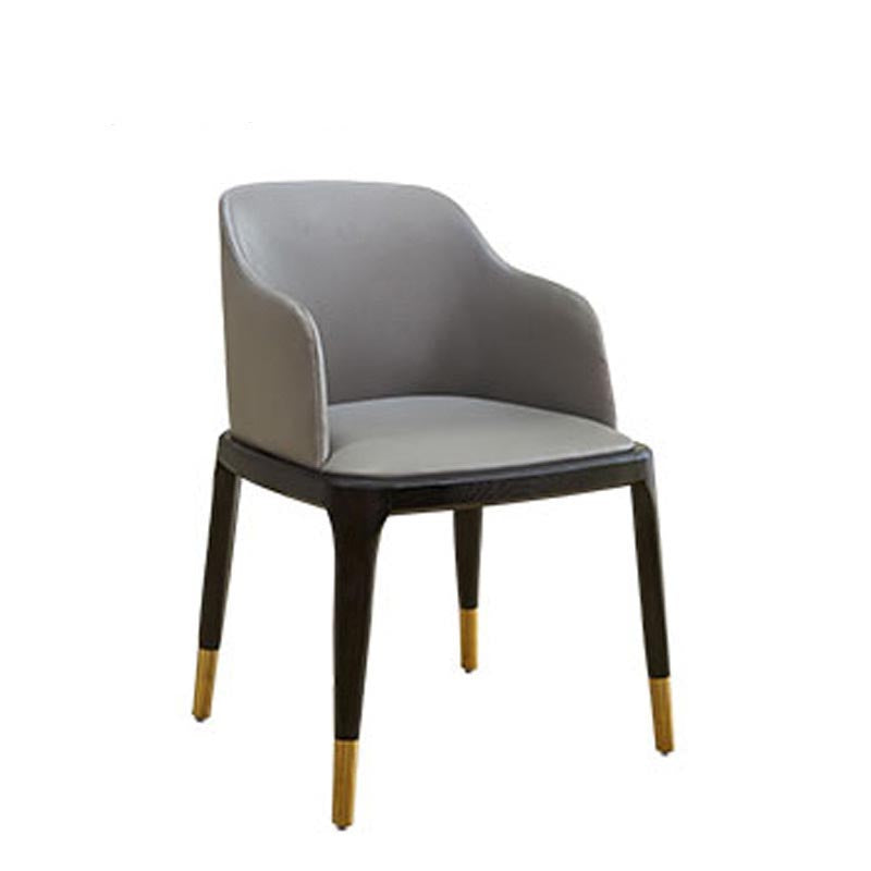 Contemporary Armless Dining Chairs Wood Parsons Furniture in Matte Finish