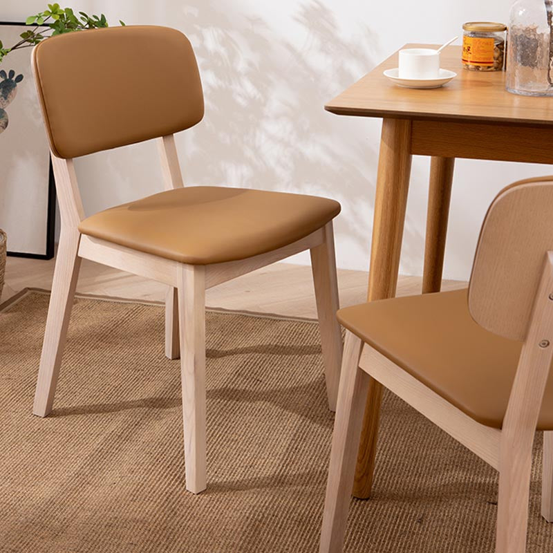 Wood Dining Side Chair Open Back Dining Side Chair for Dining Room