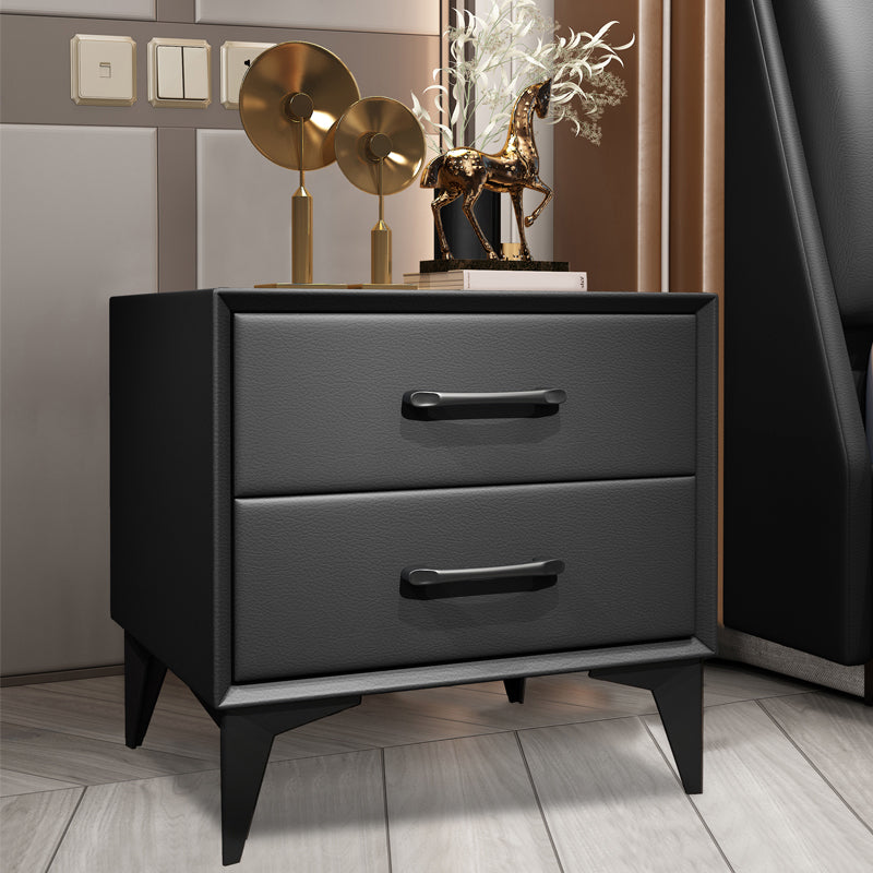 Contemporary Wooden Drawer Storage Bed Nightstand for Bedroom