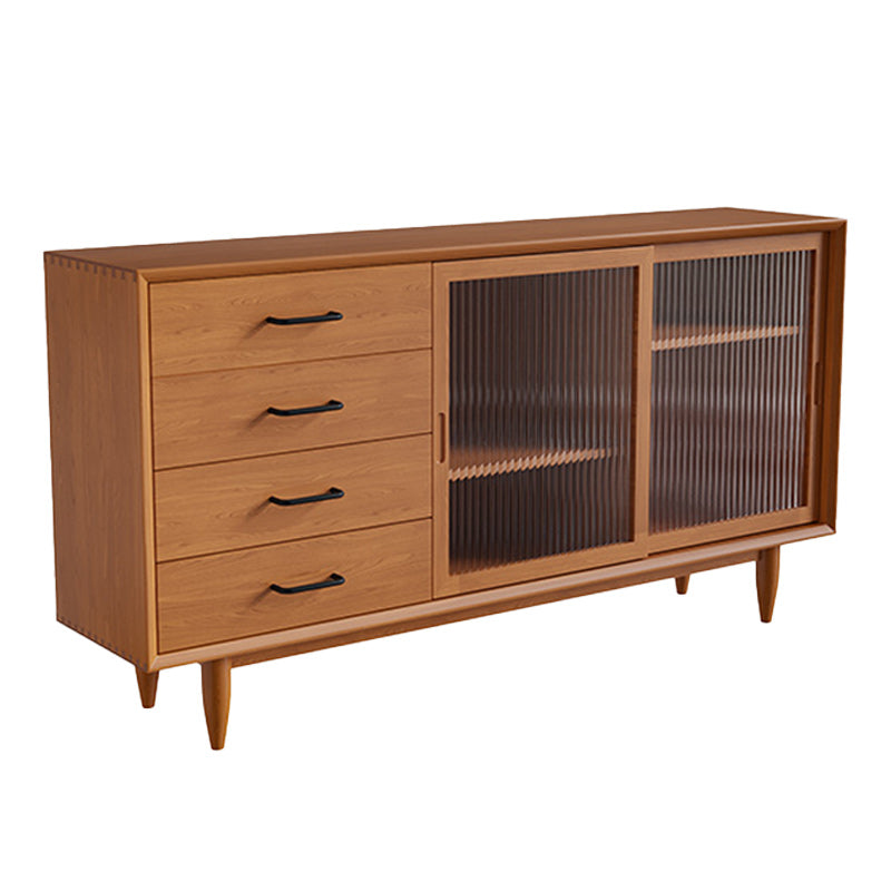 31.50"H Sideboard Contemporary Style Solid Wood Dining Server for Living Room