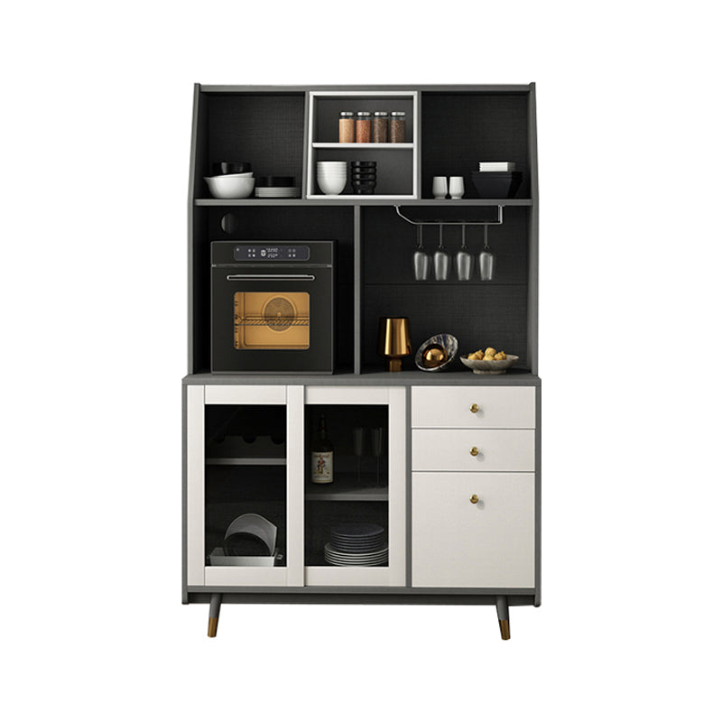 Manufactured Wood Dining Server Living Room Cabinet with Sliding Door