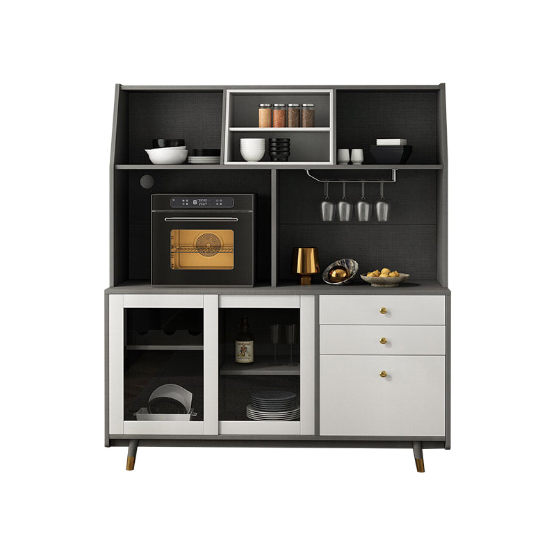 Manufactured Wood Dining Server Living Room Cabinet with Sliding Door