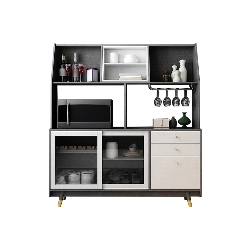 Manufactured Wood Dining Server Living Room Cabinet with Sliding Door