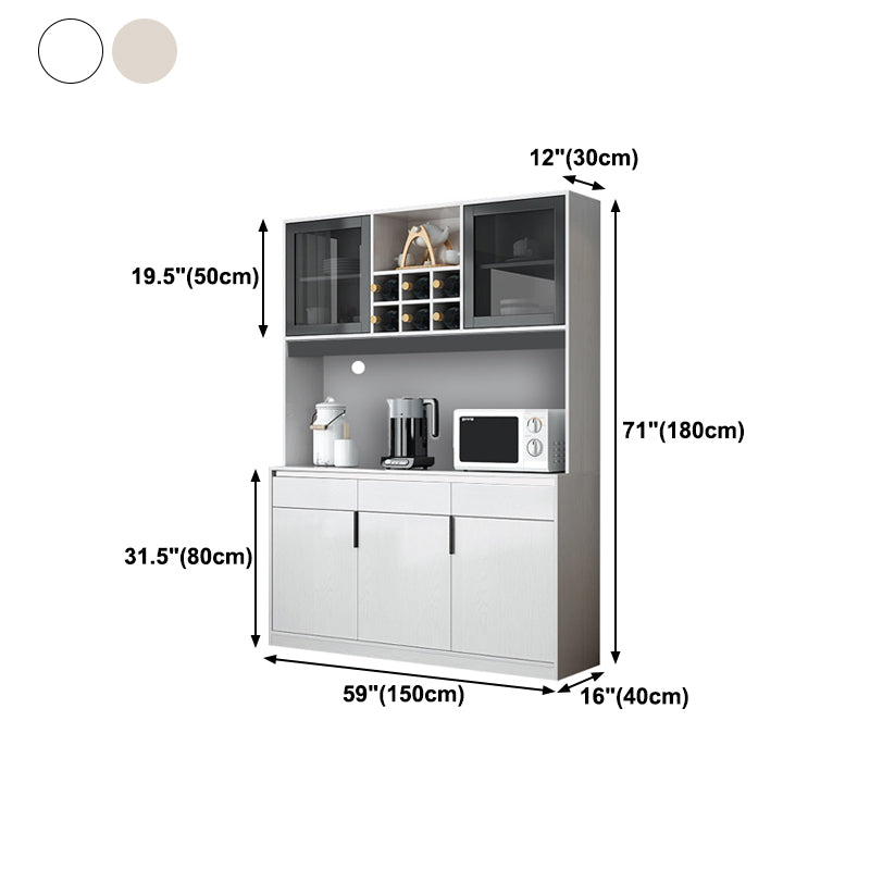 Manufactured Wood Dining Server Living Room Cabinet with Sliding Door