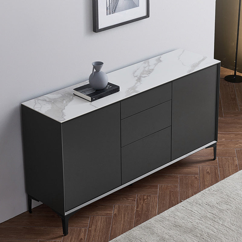 Contemporary Dining Room Sideboard 3 Drawer and 2-Door Stone Sideboard