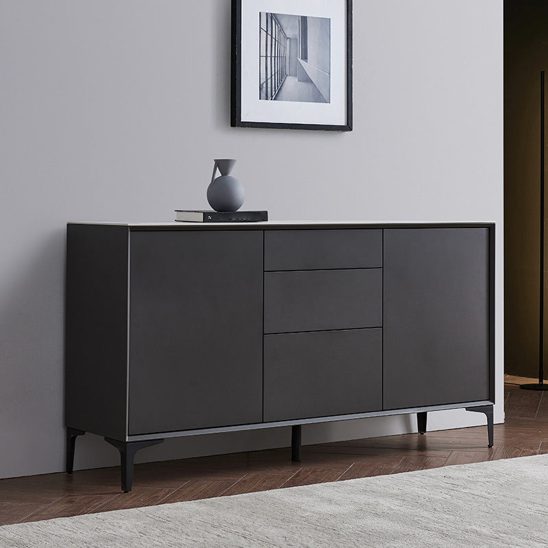 Contemporary Dining Room Sideboard 3 Drawer and 2-Door Stone Sideboard