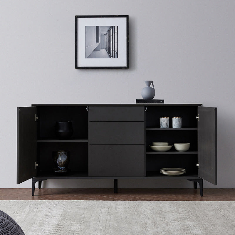 Contemporary Dining Room Sideboard 3 Drawer and 2-Door Stone Sideboard