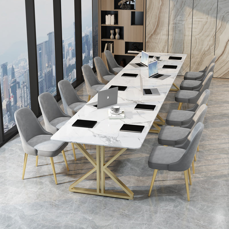 Sintered Stone Home Writing Table Industrial Office Meeting Table