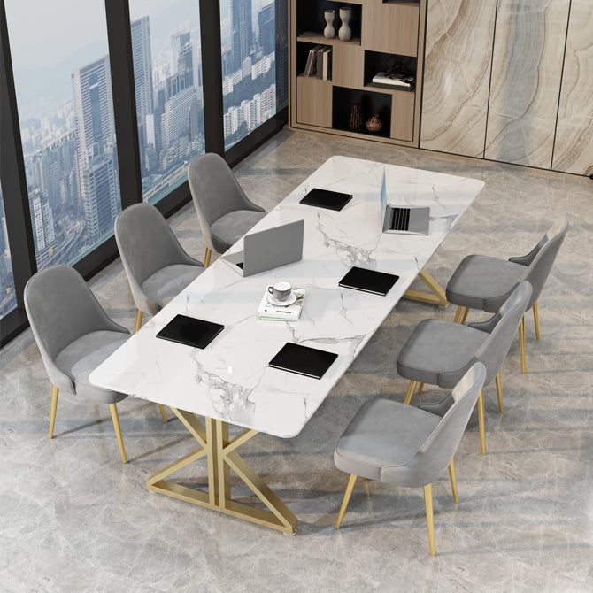 Sintered Stone Home Writing Table Industrial Office Meeting Table