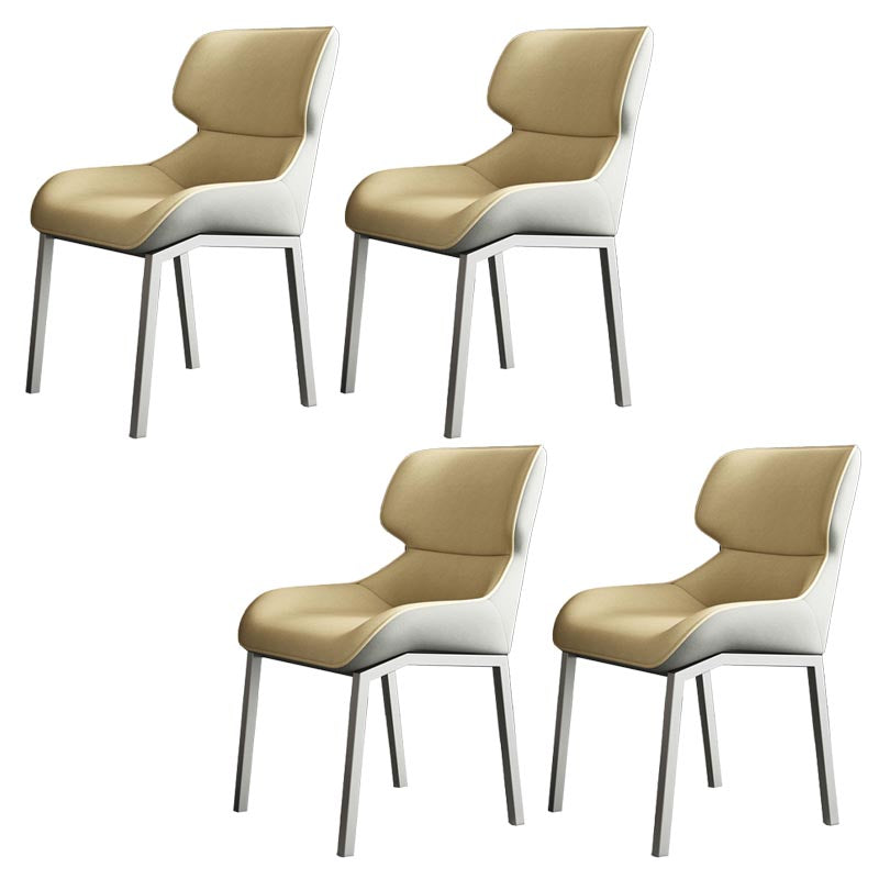 Modern Dining Fabric Side Chair Upholstered Wingback Side Chair