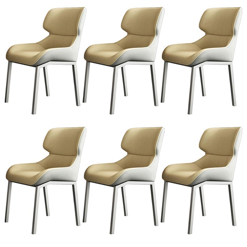 Modern Dining Fabric Side Chair Upholstered Wingback Side Chair