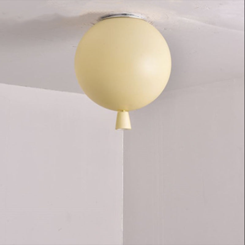 Modern Style Ceiling Light Balloon Flush Mount Light Fixture for Bedroom