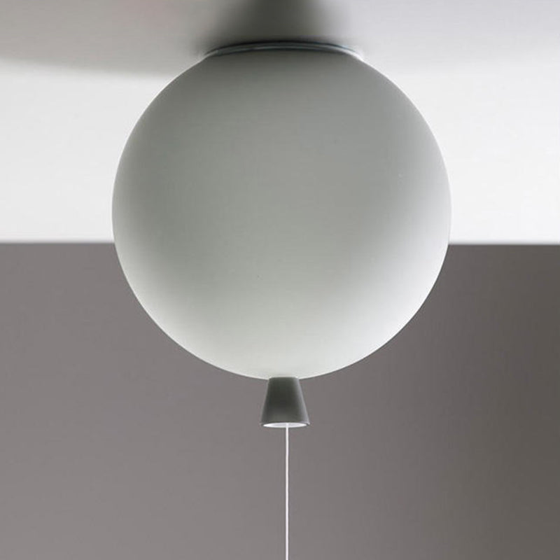 Modern Style Ceiling Light Balloon Flush Mount Light Fixture for Bedroom