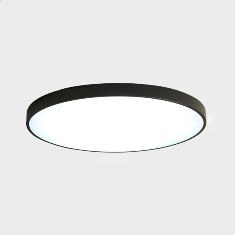 Metal LED Flush Mount Macaroon Circle Ceiling Mounted Fixture for Bedroom