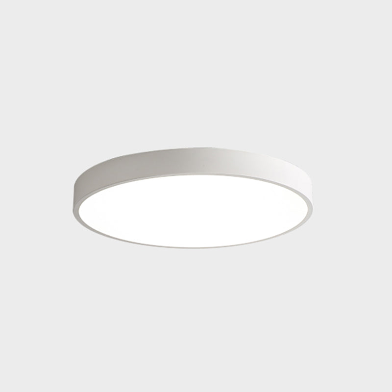 Metal LED Flush Mount Macaroon Circle Ceiling Mounted Fixture for Bedroom