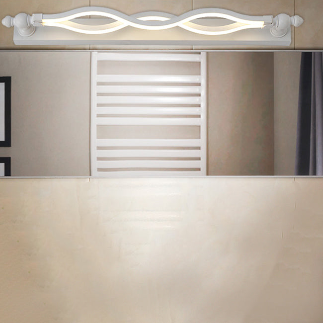 Modern Style Twist Wall Vanity Light Metal 1-Light Vanity Lighting Ideas