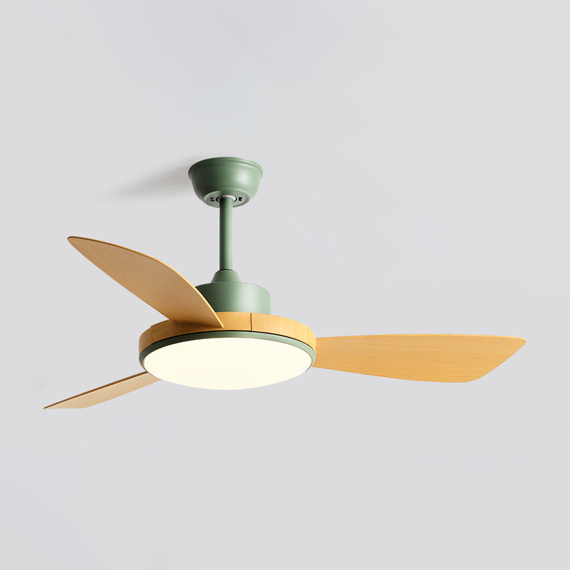 Unique Shape Ceiling Fan Light Kids Style Metal 1 Light Ceiling Fan Light Fixture